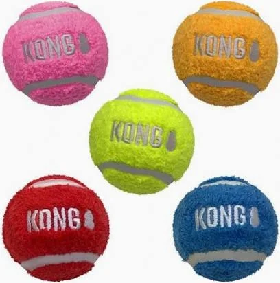 Hračka tenis + plyš KONG Sport® Softies Ball M mix