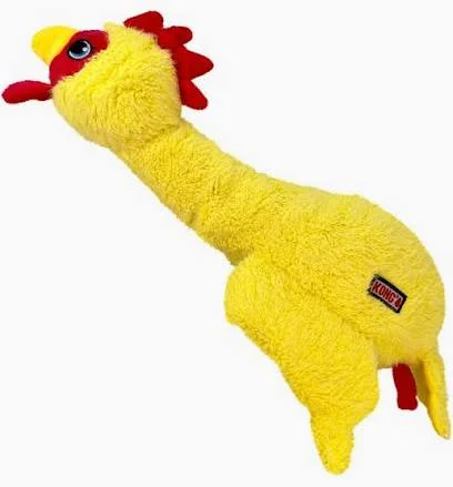 Hračka plyš. KONG Scruffs Chicken M/L