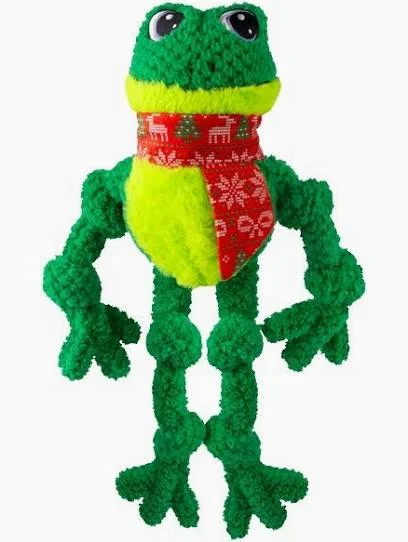 Hračka plyš vánoč. KONG Knots Frog L/XL