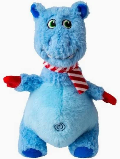 Hračka plyš vánoč. KONG Knots Belly Hippo M/L