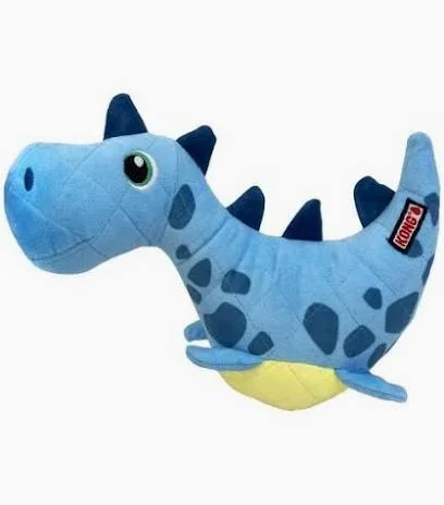 Hračka plyš KONG Dynos Roars Blue M/L