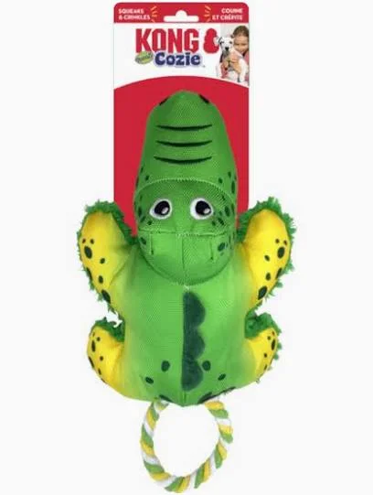Hračka plyš KONG Cozie Tuggz Alligator M/L