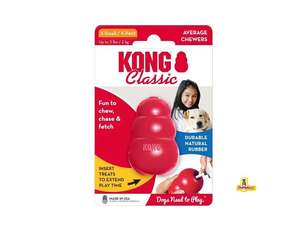 Hračka guma sněhulák KONG Classic XS