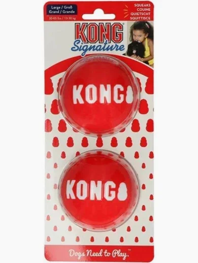 Hračka guma KONG Signature Balls L 2 ks
