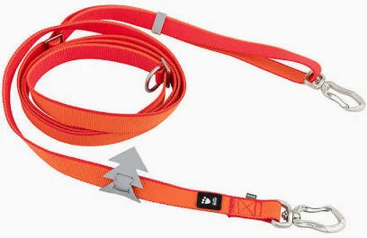 Vodítko Hurtta Multilong II jahodový 100-300cm/20mm