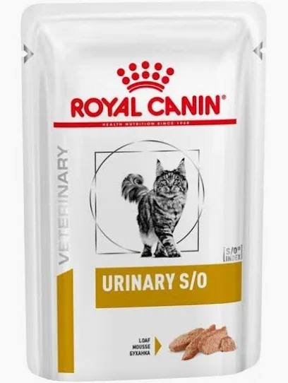 Royal Canin VD Cat kaps. Urinary S/O paštika LOAF 12x85g